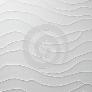 Abstract design featuring undulating, wave-like patterns on a light gray surface. The