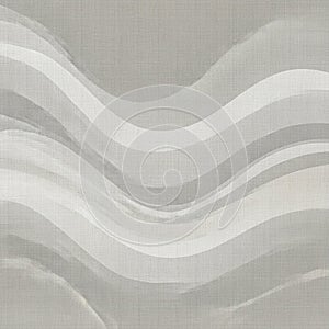 Abstract design featuring undulating, wavy lines in various shades of gray. The lines create a