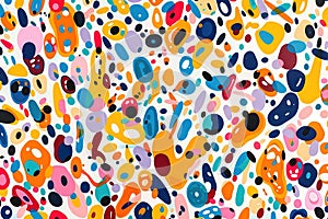 Abstract Colorful Blob Pattern Background