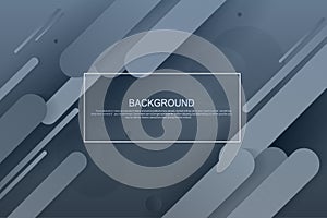 Abstract design with gradient, circles and oblique stripes in gray hue