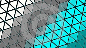Abstract design, Light colour background, geometric Patterns, texture of Multiple Blue, White and Gray triangles