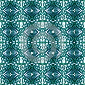 abstract design with lines and geometric patterns on a surface with aquamarine and white threads, background and texture