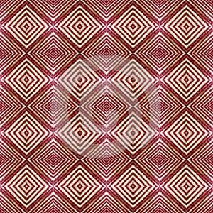 abstract design with lines and geometric patterns on a surface with red and white threads, background and texture