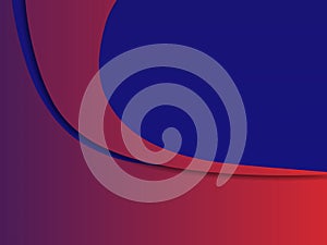 An abstract design material wallpaper in dark red and blue colors.