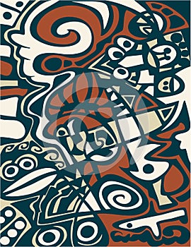 Abstract design, mosaic texture.