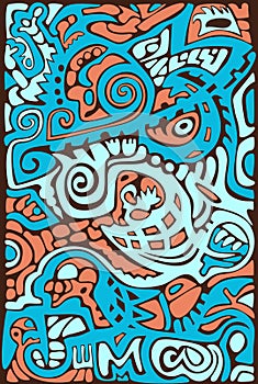 Abstract design, mosaic texture.