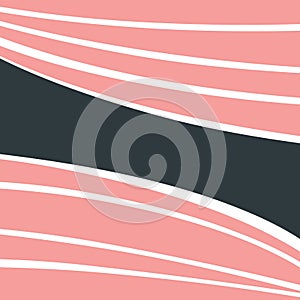 Abstract design with pink and white curves