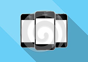 Abstract Design Realistic Mobile Phone Vector