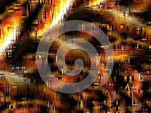 Abstract background in shades of Gold, orange, white, and black photo