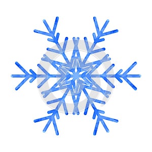 Abstract design template with polygonal snowflake for decoration design. Vector decorative background. Winter symbol