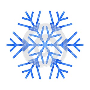 Abstract design template with polygonal snowflake for decoration design. Vector decorative background. Winter symbol