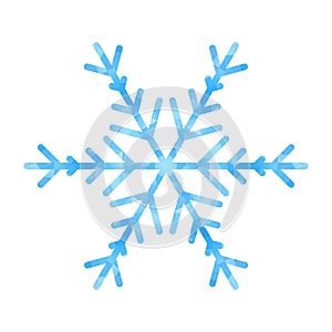 Abstract design template with polygonal snowflake for decoration design. Vector decorative background. Winter symbol