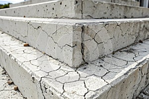 Abstract detail of a cement construction