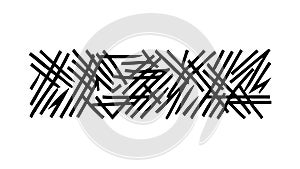 Abstract Diagonal Crisscross Lines Pattern, vector design Generative AI