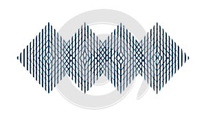 Abstract Diagonal Diamond Pattern Geometric Texture, vector design Generative AI
