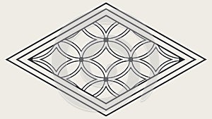 Abstract Diagonal Geometric Pattern Vector, Modern Perspective, vector design Generative AI