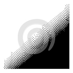 Abstract diagonal halftone pattern
