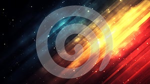 Abstract Diagonal Lights: Dark to Vibrant