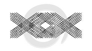 Abstract Diagonal Line Pattern Vector, Geometric Intersecting Design, vector design Generative AI