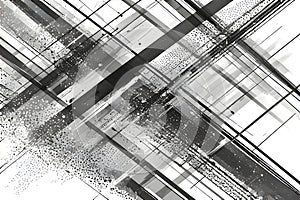 Abstract diagonal lines and dot textures