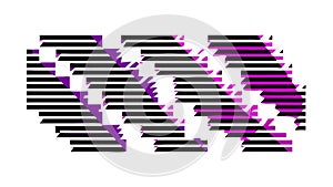 Abstract Diagonal Lines Overlap Pattern Vector, vector design Generative AI