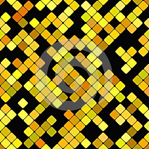 Abstract diagonal rounded square mosaic pattern background