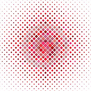 Abstract diagonal square pattern background - vector design from squares in red tones