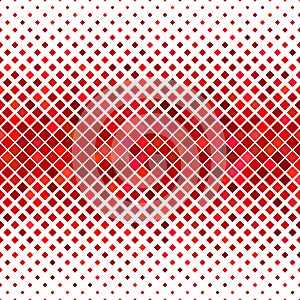 Abstract diagonal square pattern background - vector graphic design from red squares