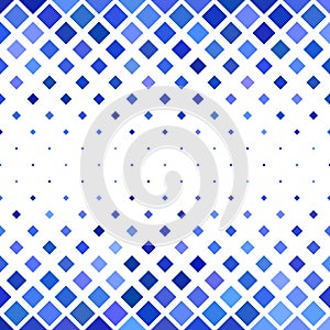 Abstract diagonal square pattern background - vector graphic from squares in blue tones