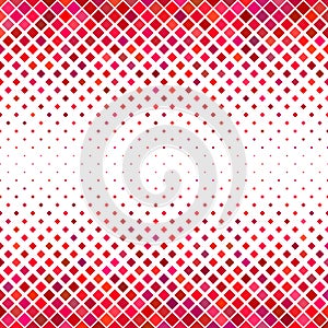Abstract diagonal square pattern background - vector graphic from squares in red tones