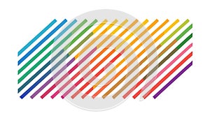 Abstract Diagonal Stripes Colorful Pattern Vector, vector design Generative AI