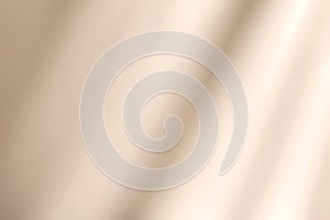 Shadow and light on solid beige wall texture background