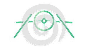 Abstract Diagram Flow Chart Element Vector Icon, vector design Generative AI
