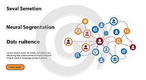 Abstract diagram illustrating a network of interconnected nodes, symbolizing data