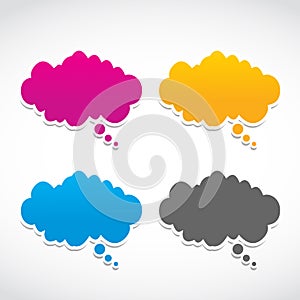 Abstract dialog clouds