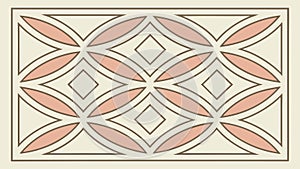 Abstract Diamond Pattern Elegant Geometric Wall or Floor Design, vector design Generative AI