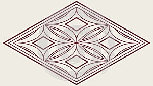 Abstract Diamond Shape Geometric Pattern Vector, vector design Generative AI