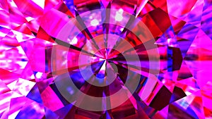 Abstract diamond texture background. Neon lights and colors. 3D-rendering.