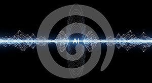 Abstract AI Waveform Visualization