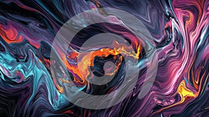 Abstract digital art generated by AI algorithmic patterns, gener
