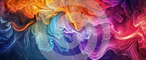 Abstract digital art generated by AI algorithmic patterns, gener