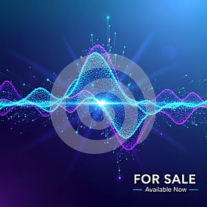 Appear dynamic, composed of numerous glowing particles and lines,