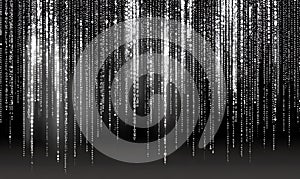 Digital Rain: Binary Code Abstract Background