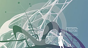 Abstract digital art showcasing complex, intertwining structures resembling organic