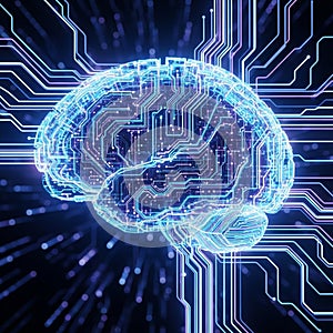 Abstract digital artwork depicts a glowing,