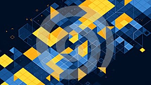 Abstract Geometric Network Background