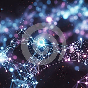 An abstract digital artwork featuring a