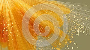 An abstract digital artwork featuring a dynamic array of multicolored circles and lines creating