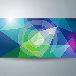 Abstract digital artwork featuring a geometric pattern of overlapping polygons