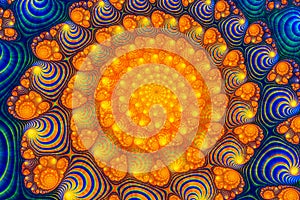 Abstract Digital Artwork. Patterns of nature. Magic Shells.